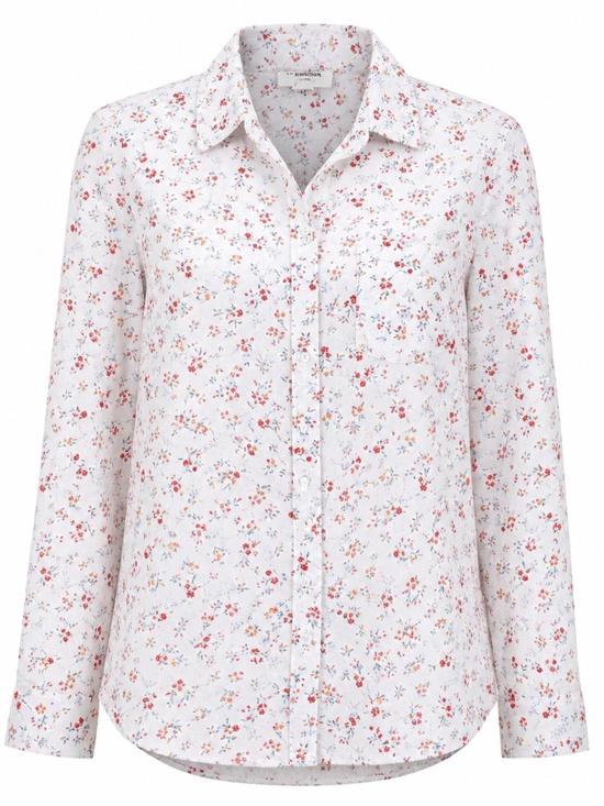 beachlunchlounge Tops - BeachLunchLounge White Floral Button Front Blouse Size Small